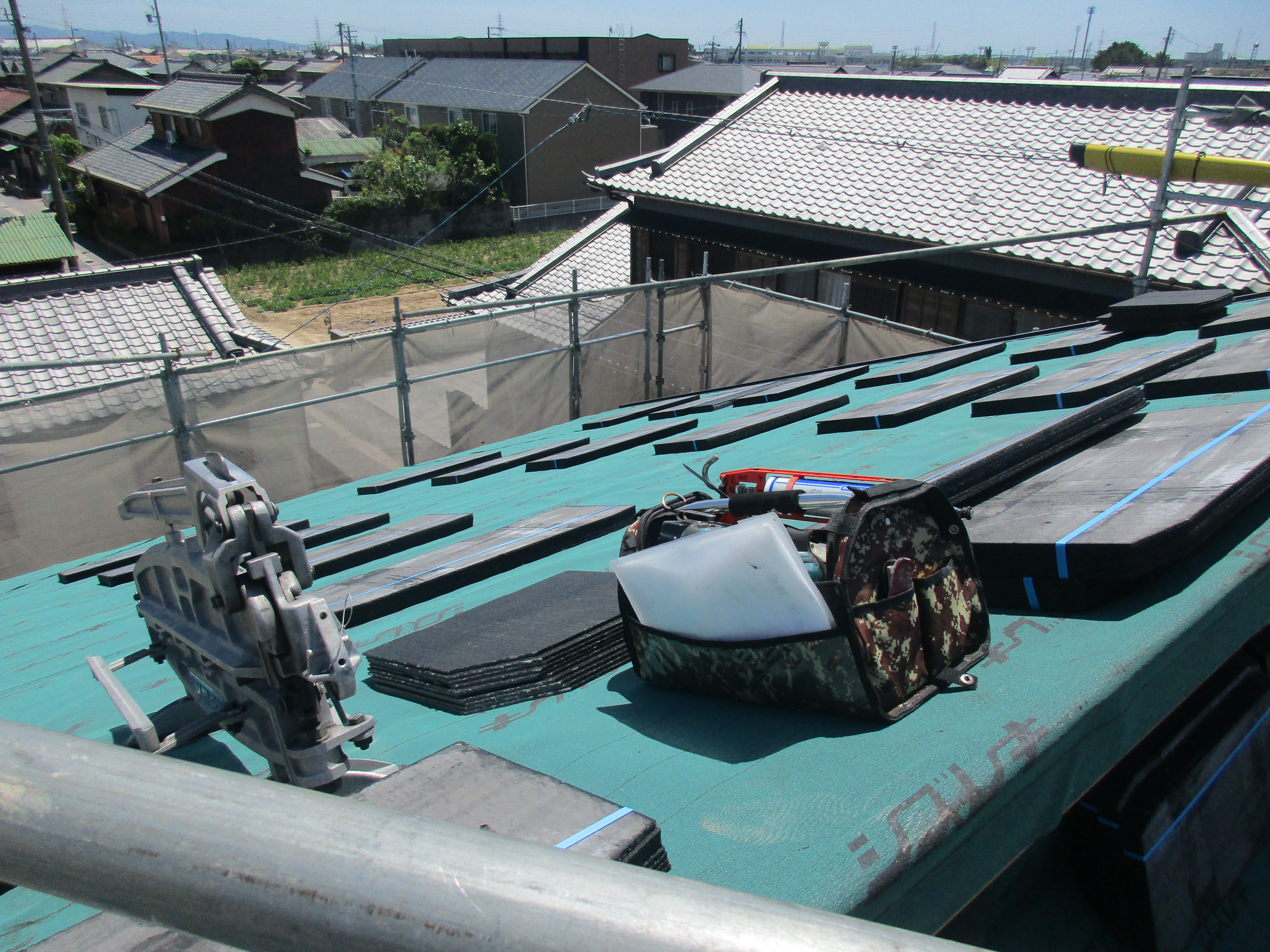 住宅ができるまで　屋根防水工事